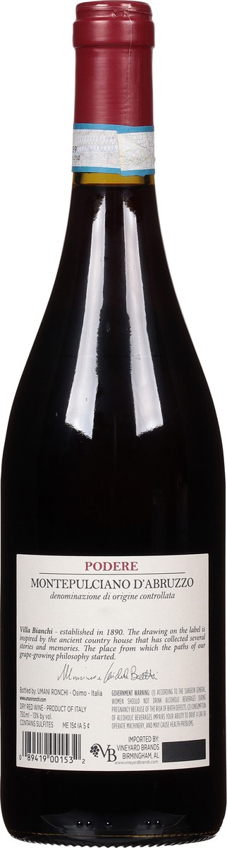 slide 7 of 11, Umani Ronchi Montepulciano D'Abruzzo DOC Podere 750 ml, 750 ml