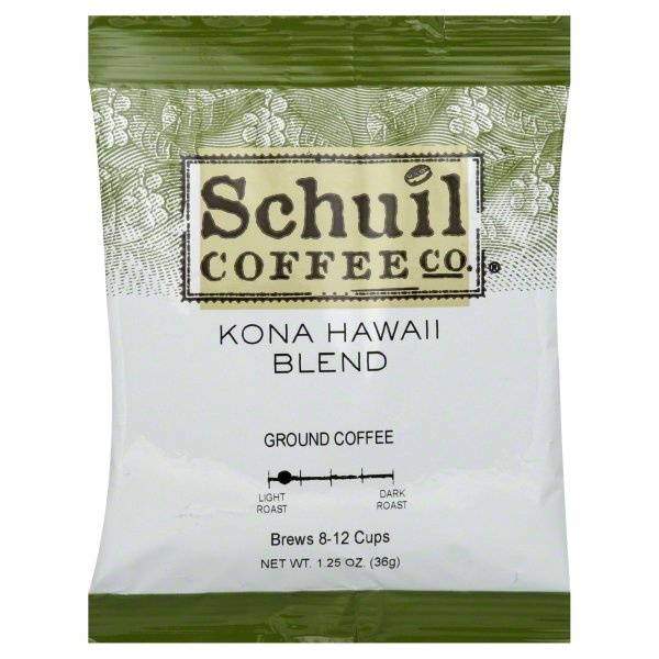 slide 1 of 1, Schuil Coffee Co. Kona Hawaii Blend Ground Coffee - 1.25 oz, 1.25 oz