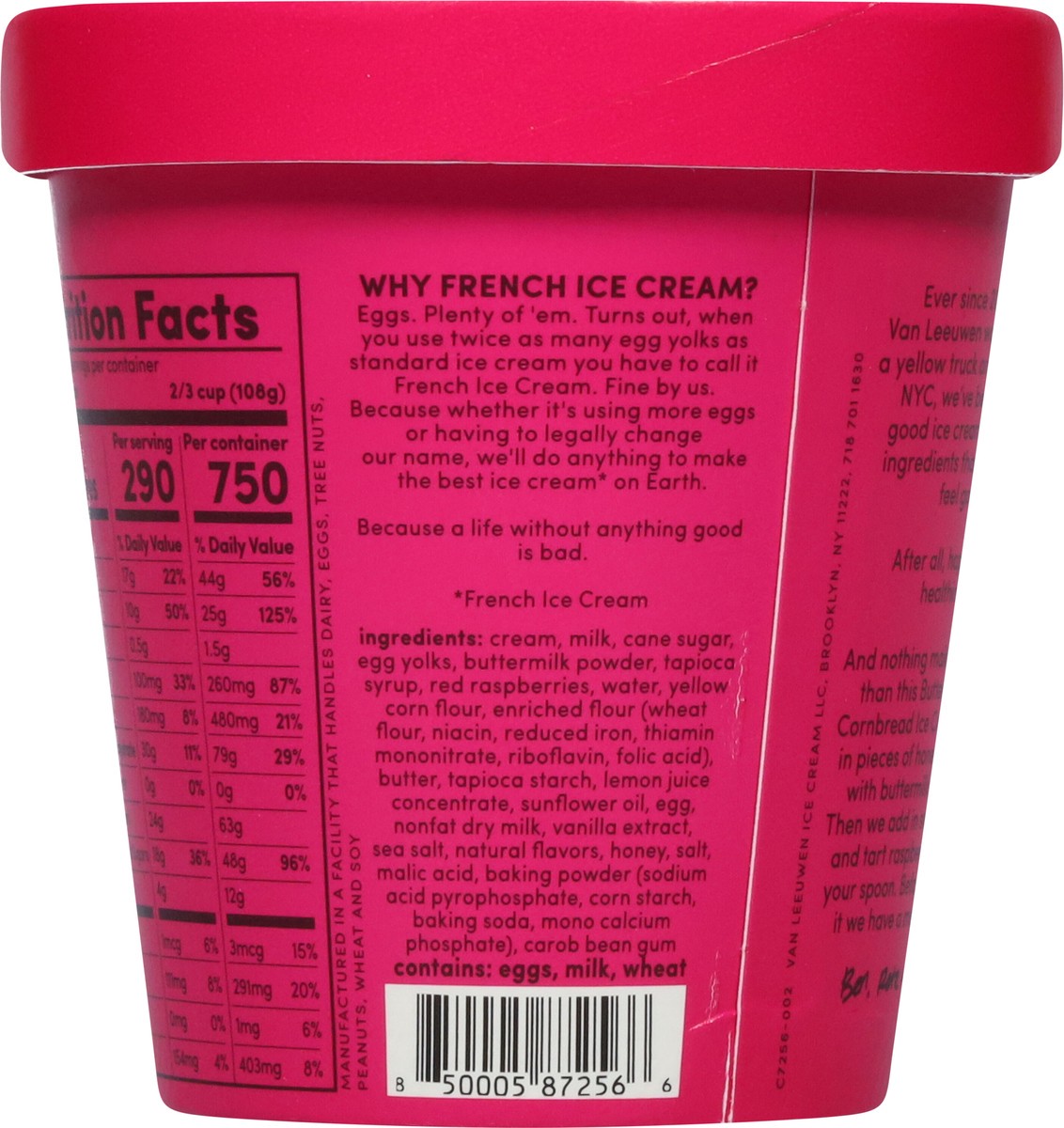 slide 12 of 13, Van Leeuwen Buttermilk Berry Cornbread French Ice Cream 14 fl oz, 14 fl oz