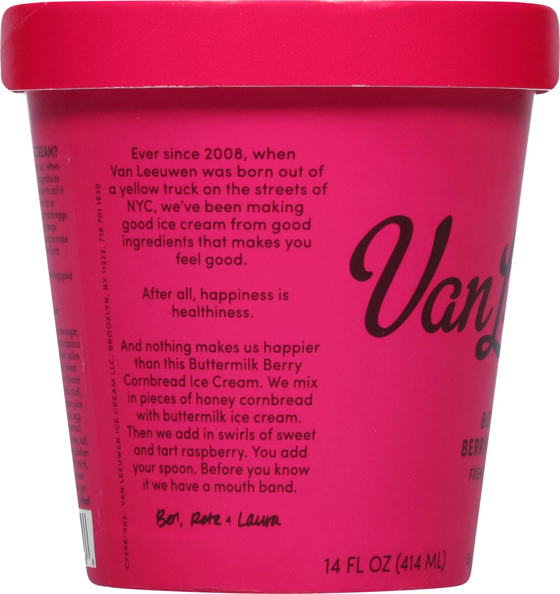 slide 6 of 13, Van Leeuwen Buttermilk Berry Cornbread French Ice Cream 14 fl oz, 14 fl oz