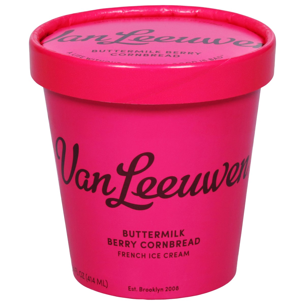 slide 1 of 13, Van Leeuwen Buttermilk Berry Cornbread French Ice Cream 14 fl oz, 14 fl oz