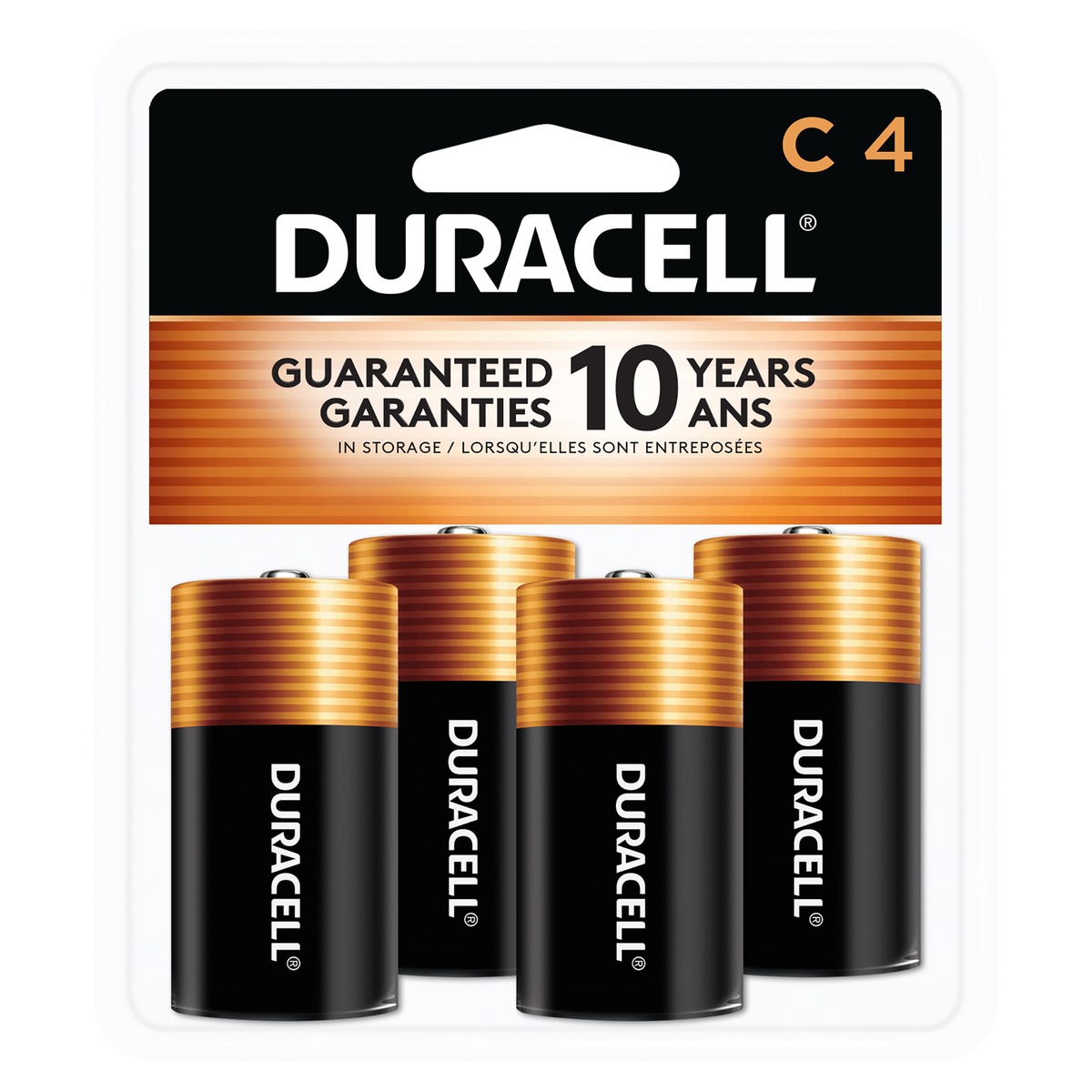 slide 1 of 1, Duracell Coppertop C Batteries - 4pk Alkaline Battery, 