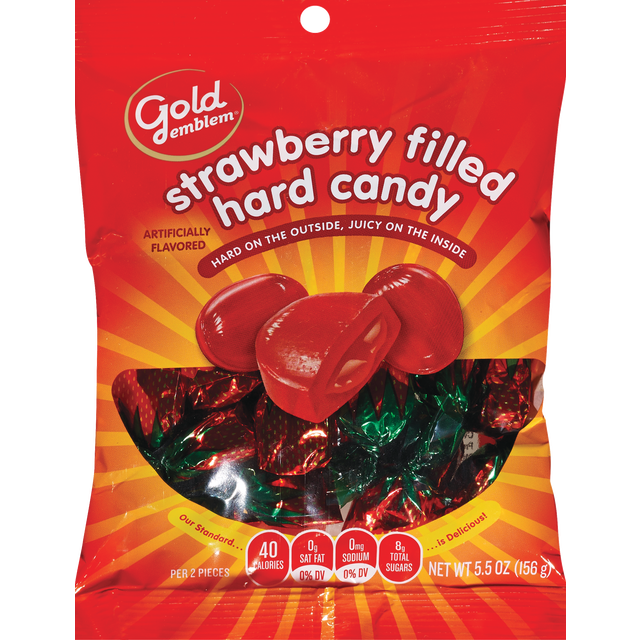 slide 1 of 1, GE Strawberry Filled Hard Candies, 1 ct