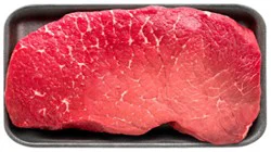 Beef Usda Choice Top Round Steak Thick Cut Service Case - 3 Lb