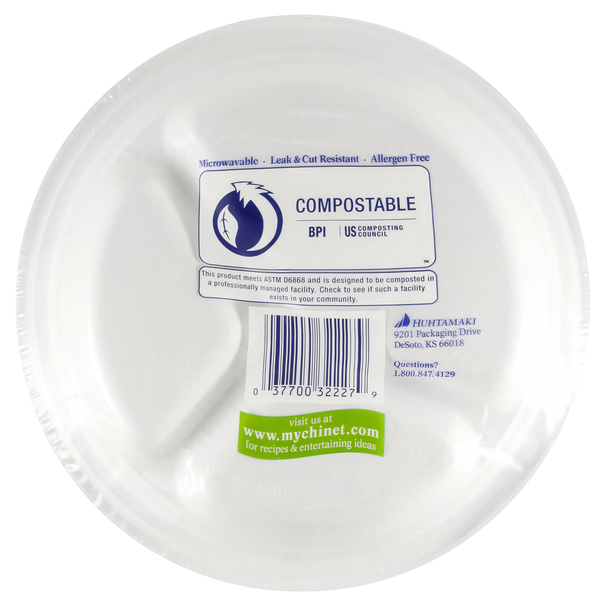 slide 40 of 42, Chinet Classic Compartment Plate (32 Count), 32 ct