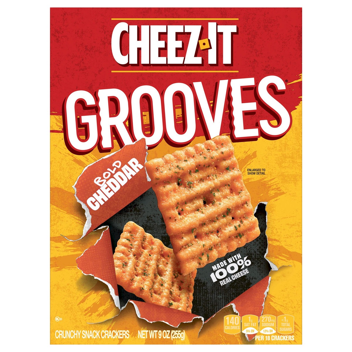 slide 1 of 5, Cheez-It Cheddar Cheese Cracker, 9 oz