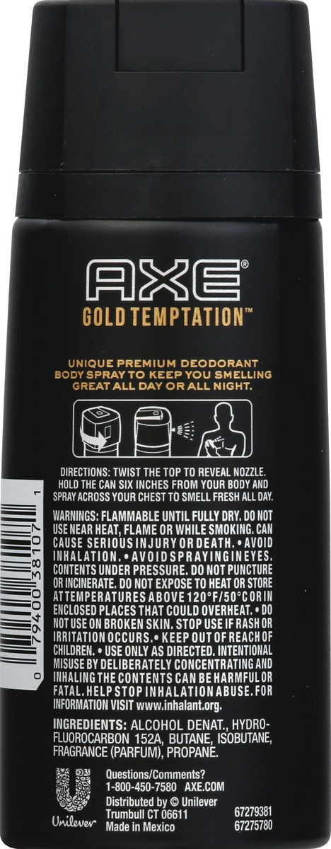 slide 6 of 6, AXE Daily Fragrance Gold Temptation, 4 oz