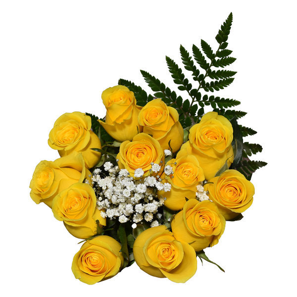 slide 1 of 1, Giant Yellow Rose Bouquet, 12 ct