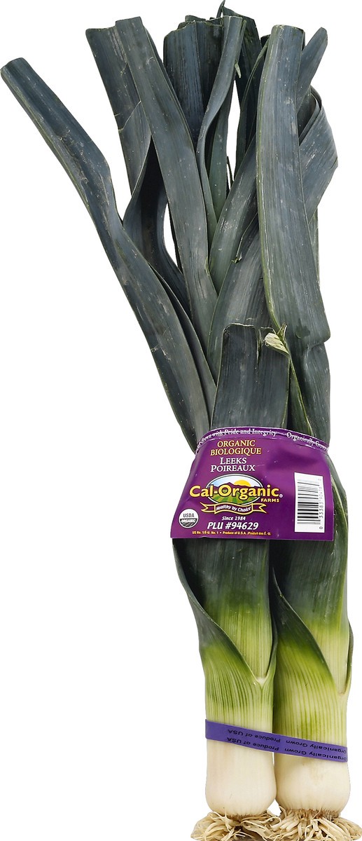 slide 1 of 3, Cal-Organic Farms Organic Leeks, 1 ct