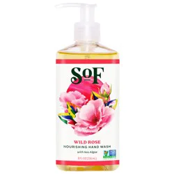 SoF Nourishing Hand Wash - Wild Rose - 8 oz Bottle