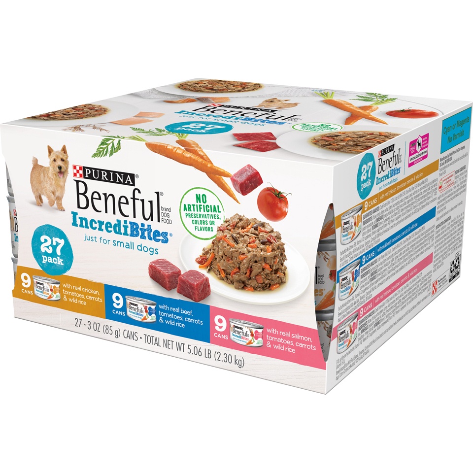 slide 3 of 7, Beneful Incredibites Variety Pack For Small Dogs, 27 ct; 3 oz