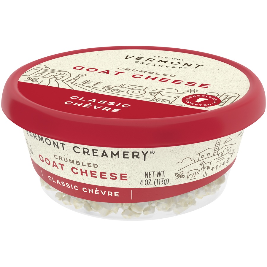 slide 2 of 8, Vermont Creamery Goat Cheese Crumbles Classic Chevre - 4 Oz, 4 oz