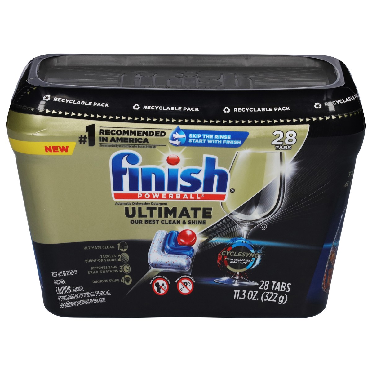 slide 7 of 12, Finish Dishwasher Detergent, Premium Dishwashing Tablets, 28 ct