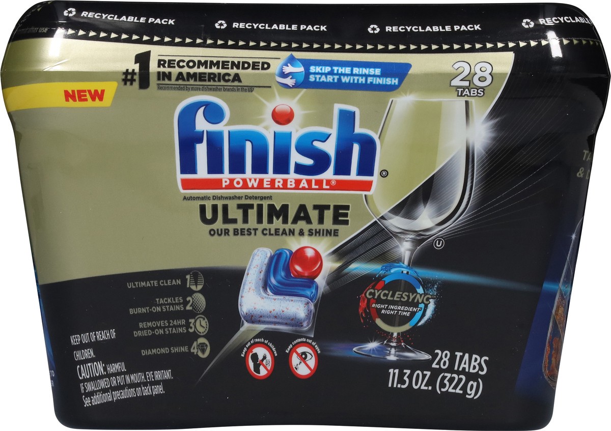 slide 8 of 12, Finish Dishwasher Detergent, Premium Dishwashing Tablets, 28 ct