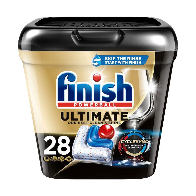 slide 1 of 12, Finish Dishwasher Detergent, Premium Dishwashing Tablets, 28 ct