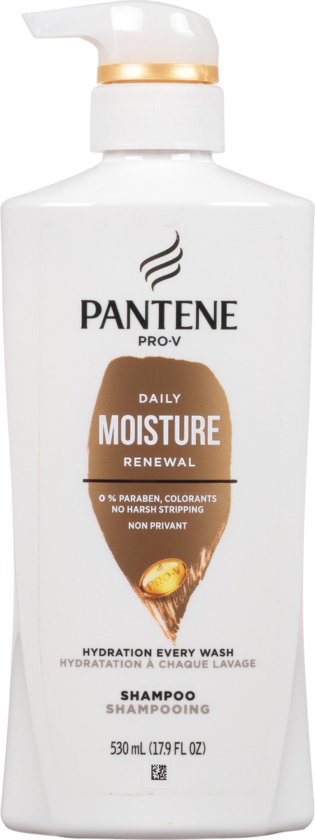 slide 7 of 9, Pantene Daily Moisture Renewal 72 HR Lush Moisture Shampoo 17.9oz/530mL, 17.90 fl oz