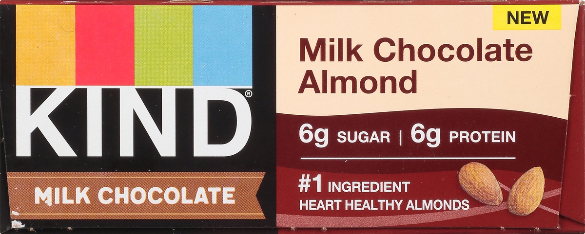 slide 8 of 10, KIND Milk Chocolate Almond Bar, 12 ct; 1.4 oz