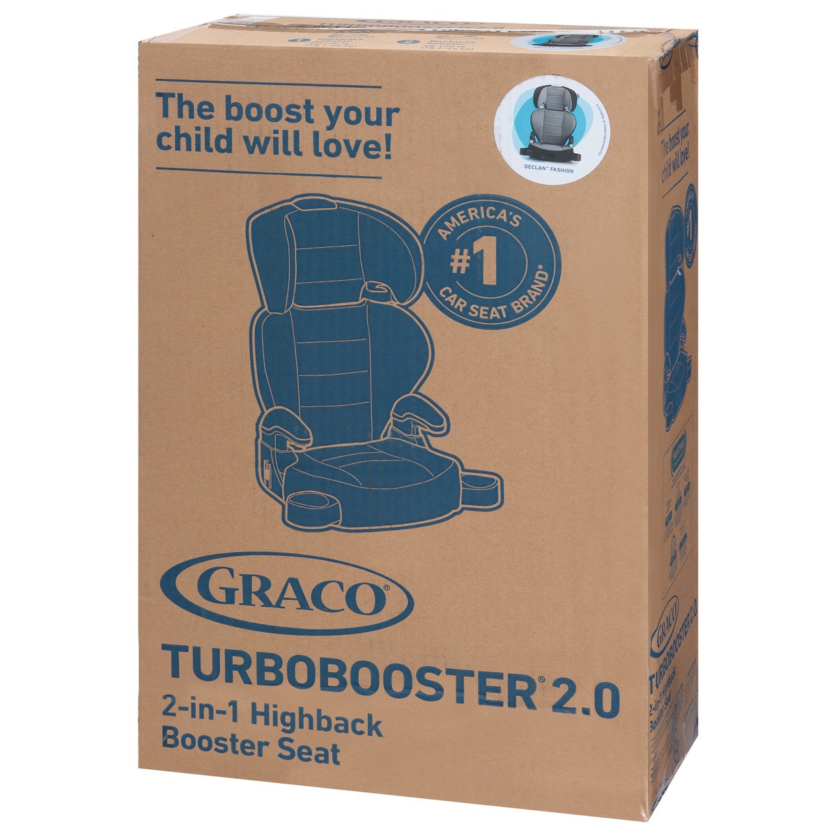slide 8 of 9, Graco Turbobooster 2.0 2-In-1 Highback Booster Seat 1 ea, 1 ct