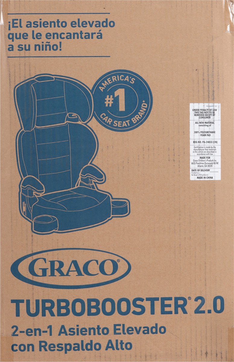 slide 9 of 9, Graco Turbobooster 2.0 2-In-1 Highback Booster Seat 1 ea, 1 ct
