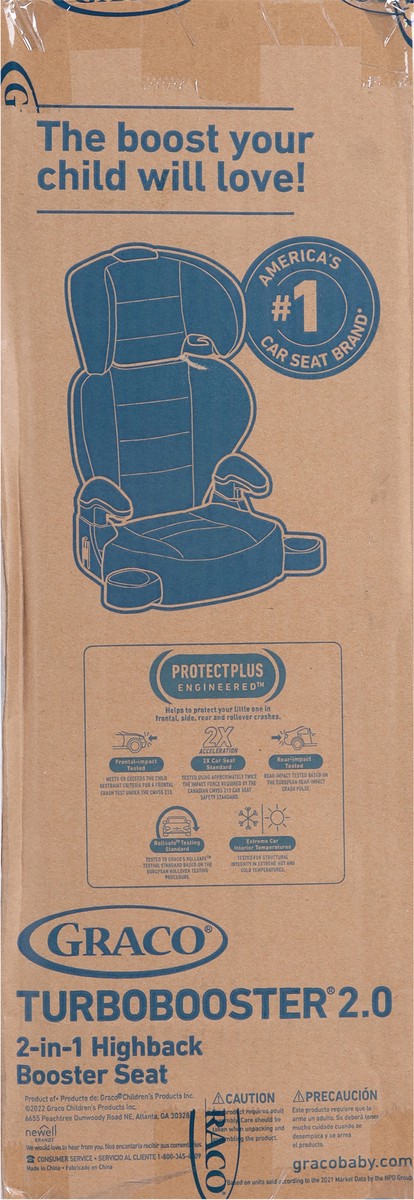 slide 6 of 9, Graco Turbobooster 2.0 2-In-1 Highback Booster Seat 1 ea, 1 ct