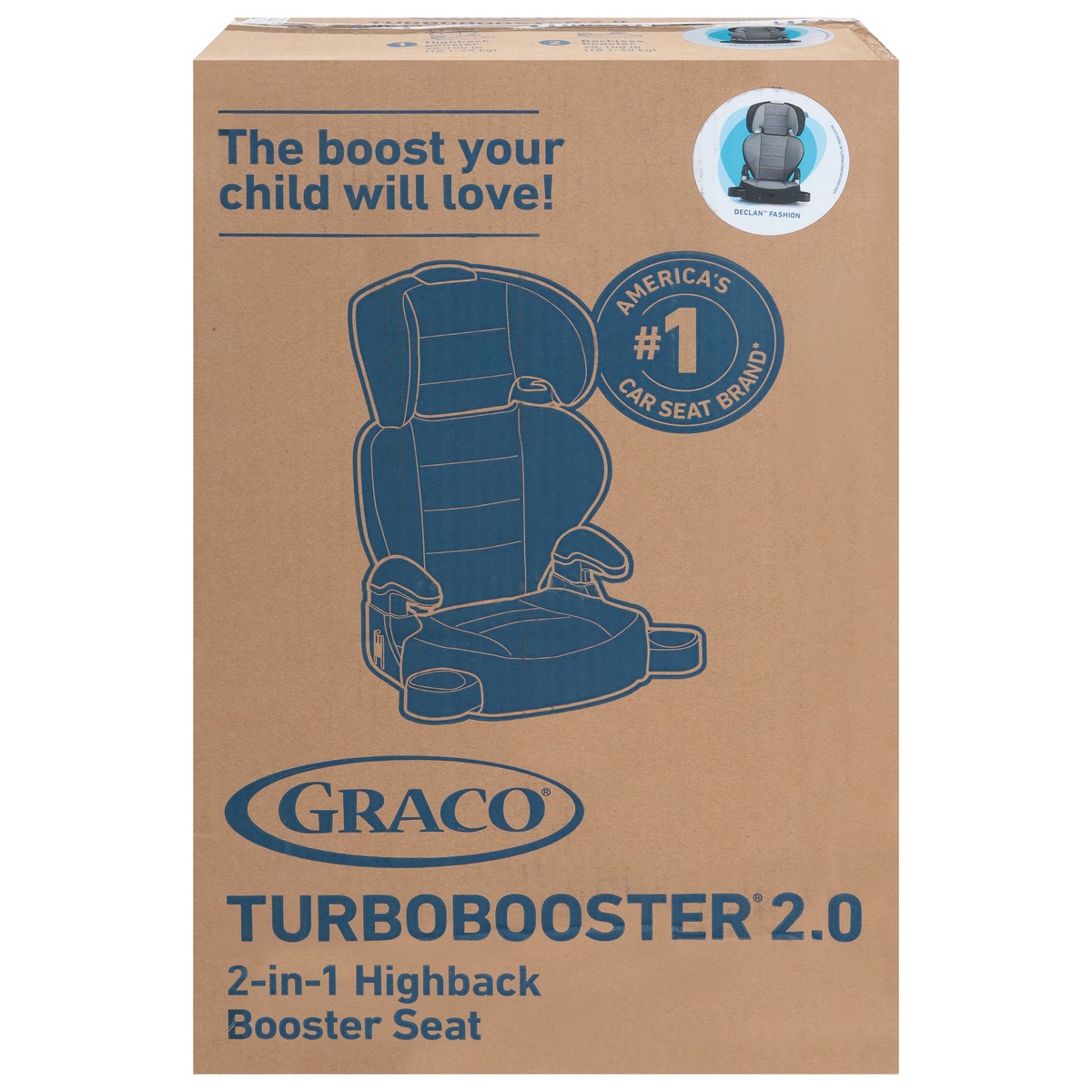 slide 1 of 9, Graco Turbobooster 2.0 2-In-1 Highback Booster Seat 1 ea, 1 ct