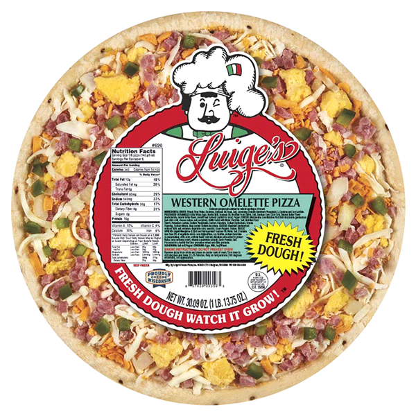 slide 1 of 1, Luigi's Pizza Pizza Breakfast Western Scrambler, 30.9 oz