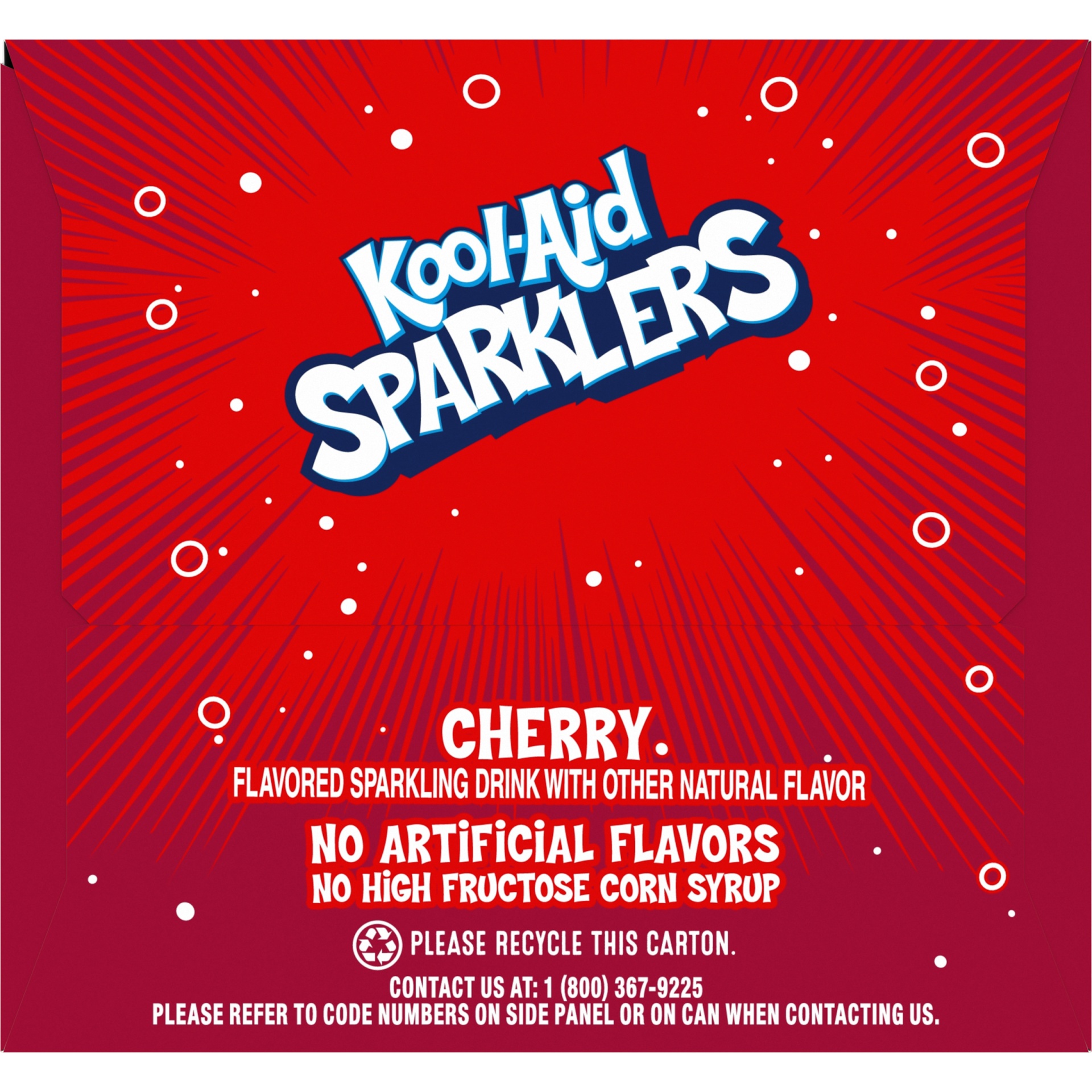 slide 4 of 8, Kool-Aid Sparklers Cherry Flavored Sparkling Drink, 6 - 7.5 fl oz Cans, 7.5 fl oz