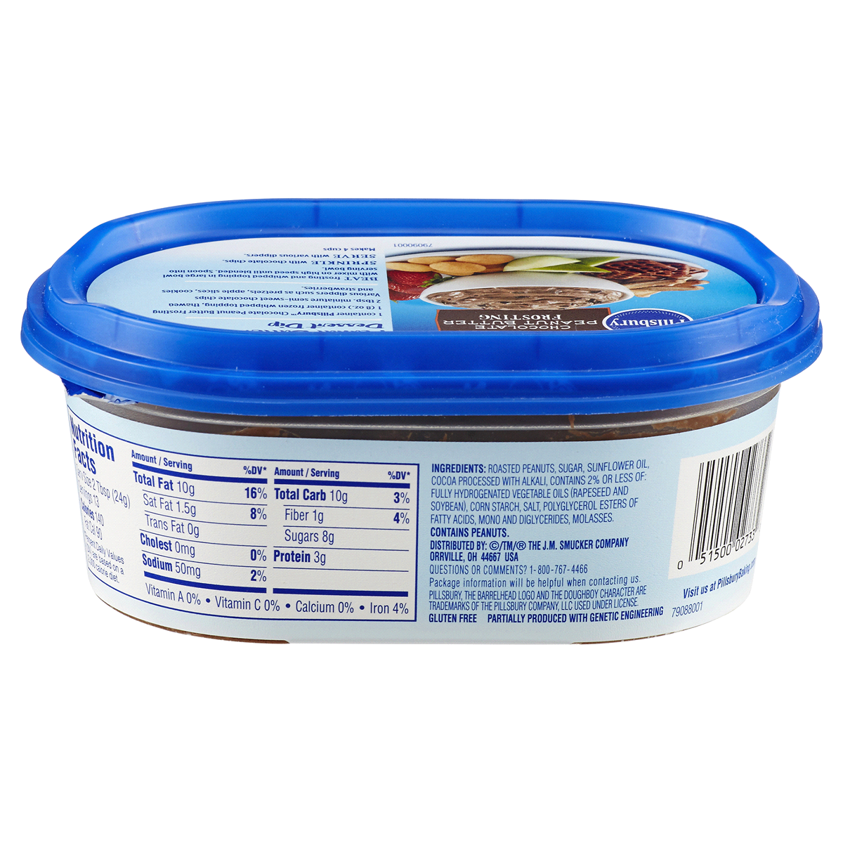 slide 2 of 2, Pillsbury Chocolate Peanut Butter Frosting, 11 oz