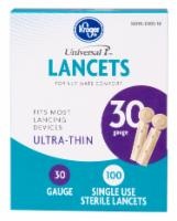 slide 1 of 1, Kroger Ultra Thin Lancets, 100 ct