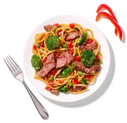 Deli Kitchen Teriyaki Flavored Beef with Udon Noodles