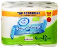 slide 1 of 1, Kroger Home Sense Select-A-Size Double Paper Towels, 6 ct