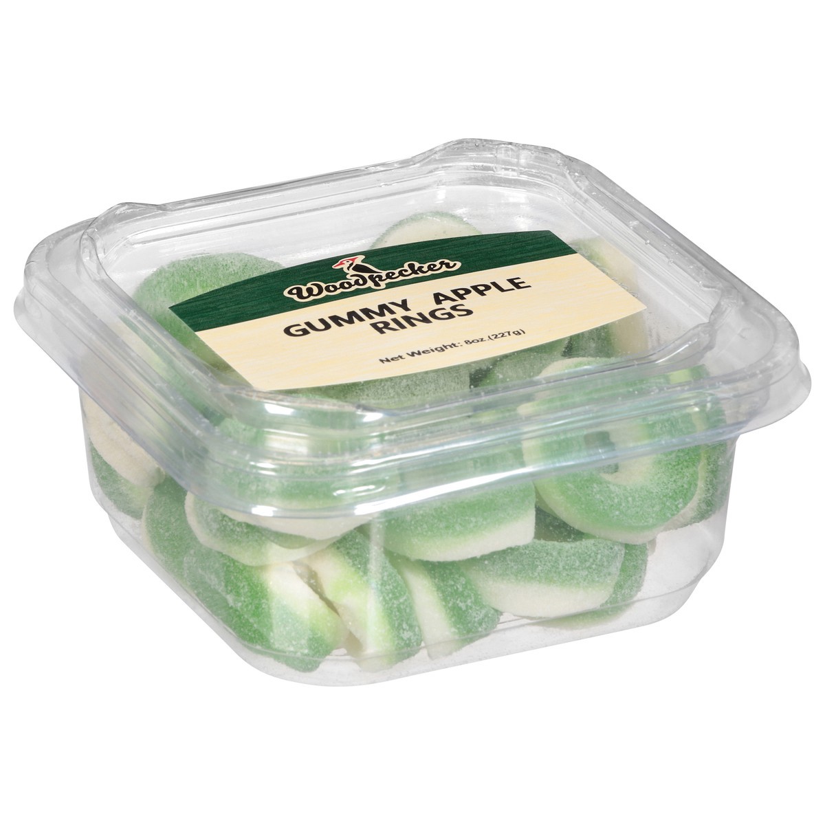 slide 7 of 13, Woodpecker Gummy Apple Rings 8 oz, 8 oz
