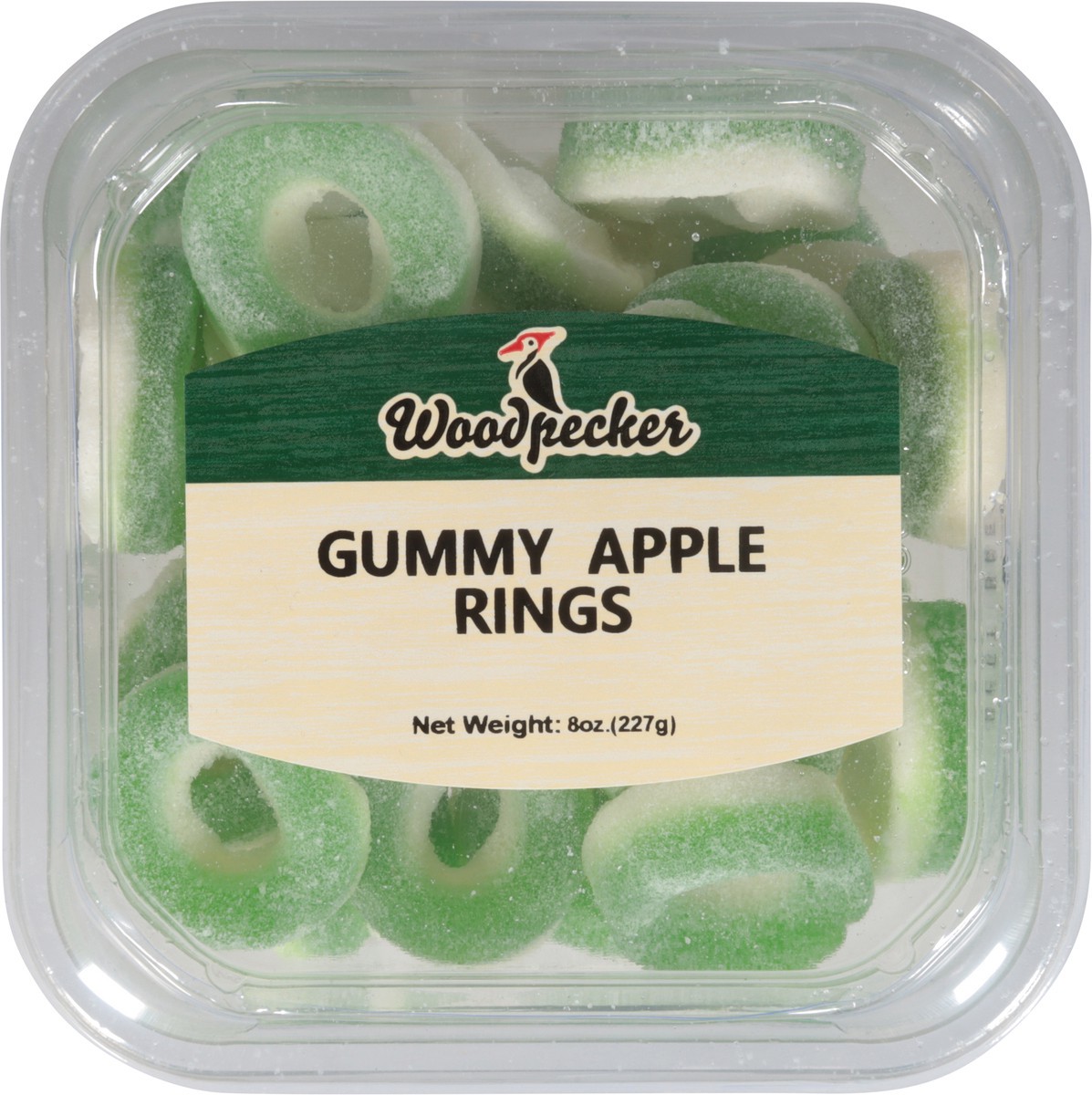 slide 5 of 13, Woodpecker Gummy Apple Rings 8 oz, 8 oz