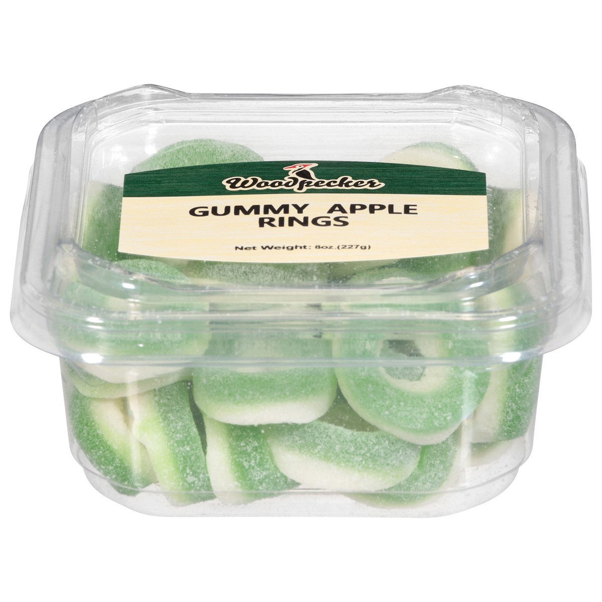 slide 6 of 13, Woodpecker Gummy Apple Rings 8 oz, 8 oz