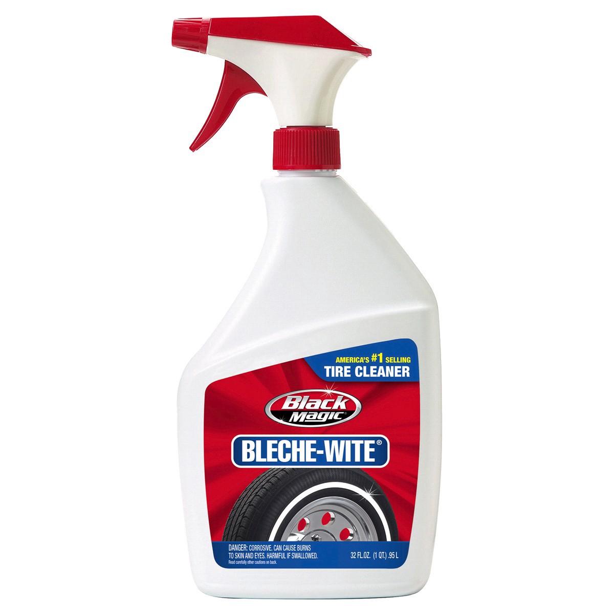 slide 1 of 1, Black Magic Bleche White Tire Cleaner, 32 oz