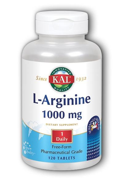 slide 1 of 1, Kal L-Arginine Sustained Release, 120 ct
