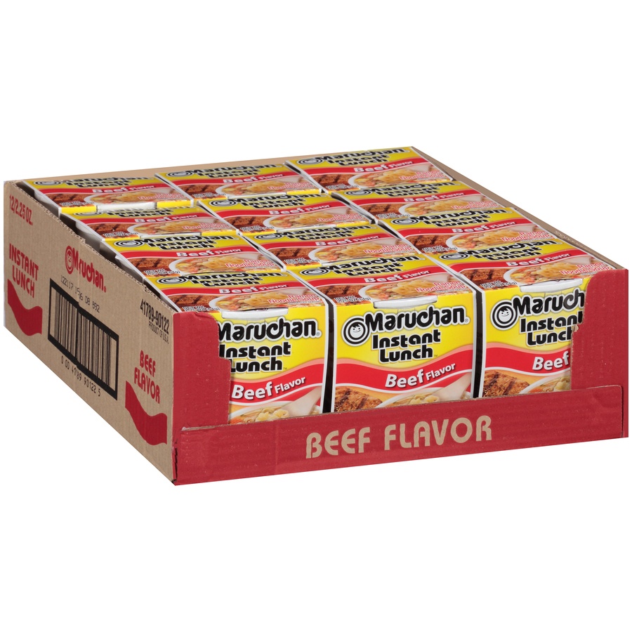 slide 7 of 8, Maruchan Beef Flavored Instant Lunch, 12 ct; 2.25 oz