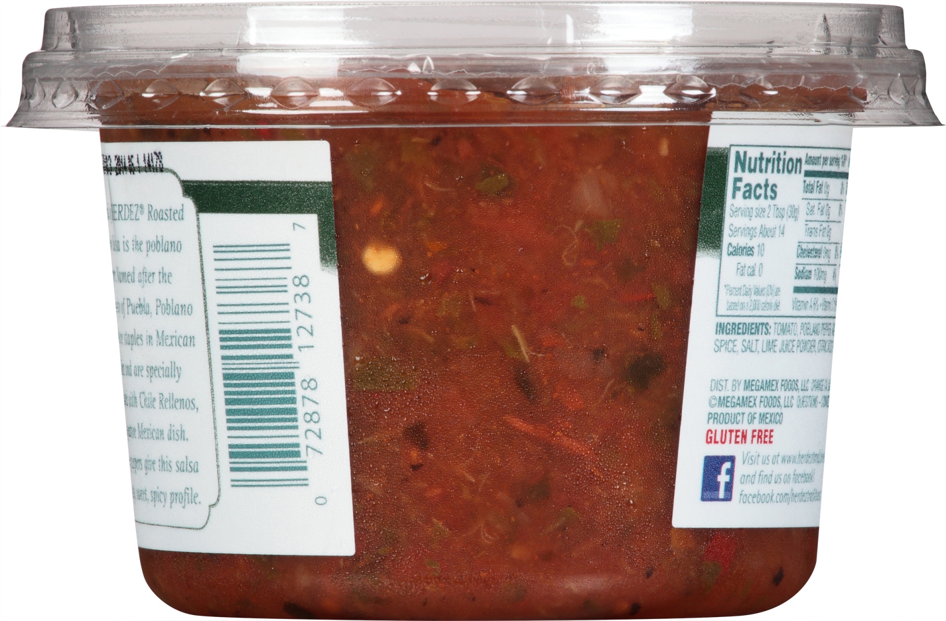 slide 4 of 6, Herdez Medium/Hot Roasted Poblano Salsa, 15 oz