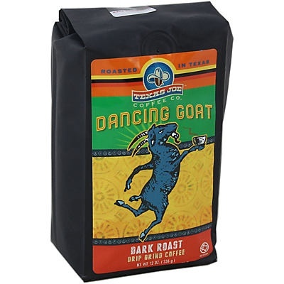 slide 1 of 1, Texas Joe Dancing Goat Drip Grind Coffee, 12 oz