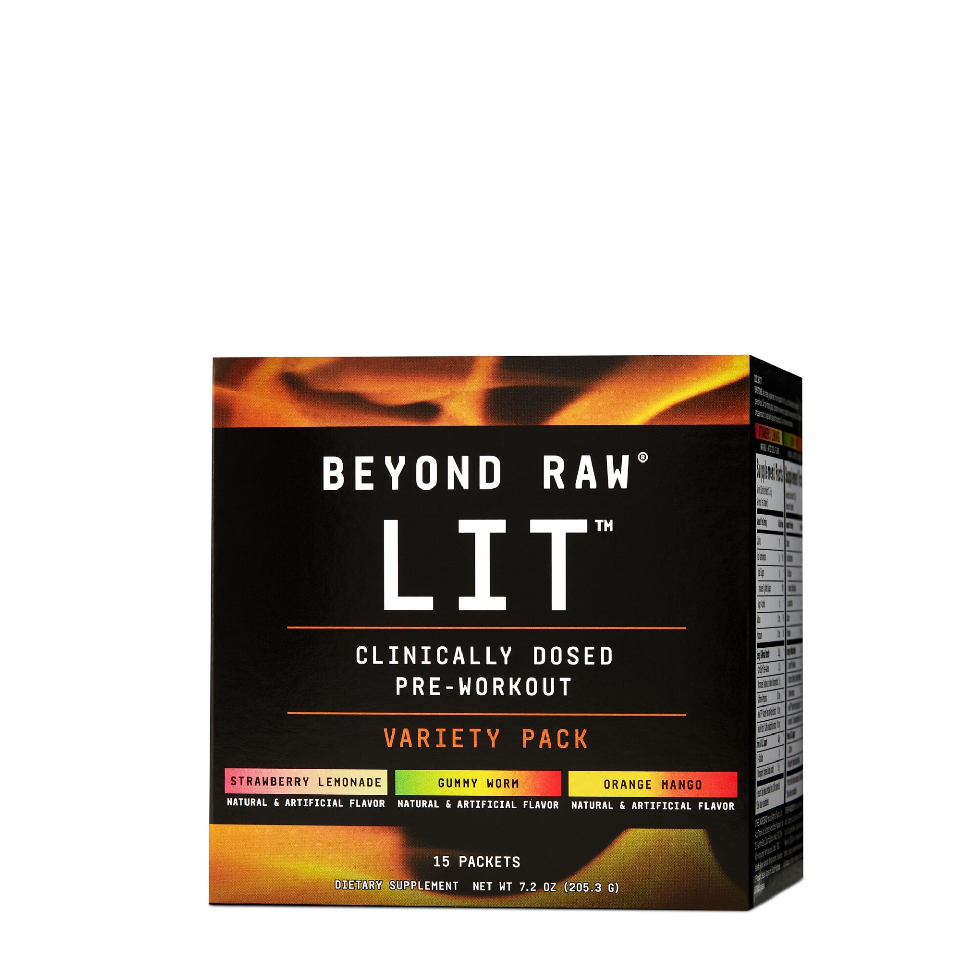 slide 1 of 1, Beyond Raw Lit Pre-Workout Variety Pack, 15 ct