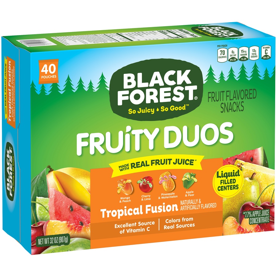 slide 2 of 3, Black Forest Mixed Fruit Fruity Duos, 40 ct; 0.8 oz