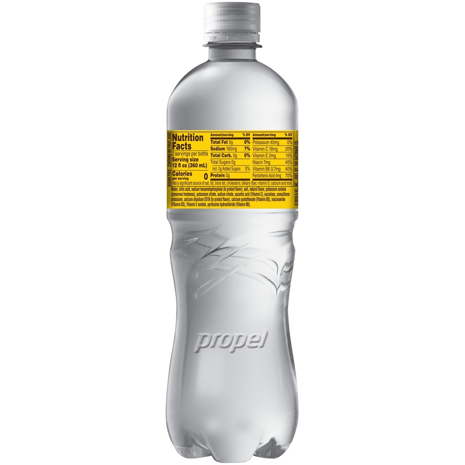 slide 2 of 4, Propel Zero Water Beverage Lemon, 24 fl oz