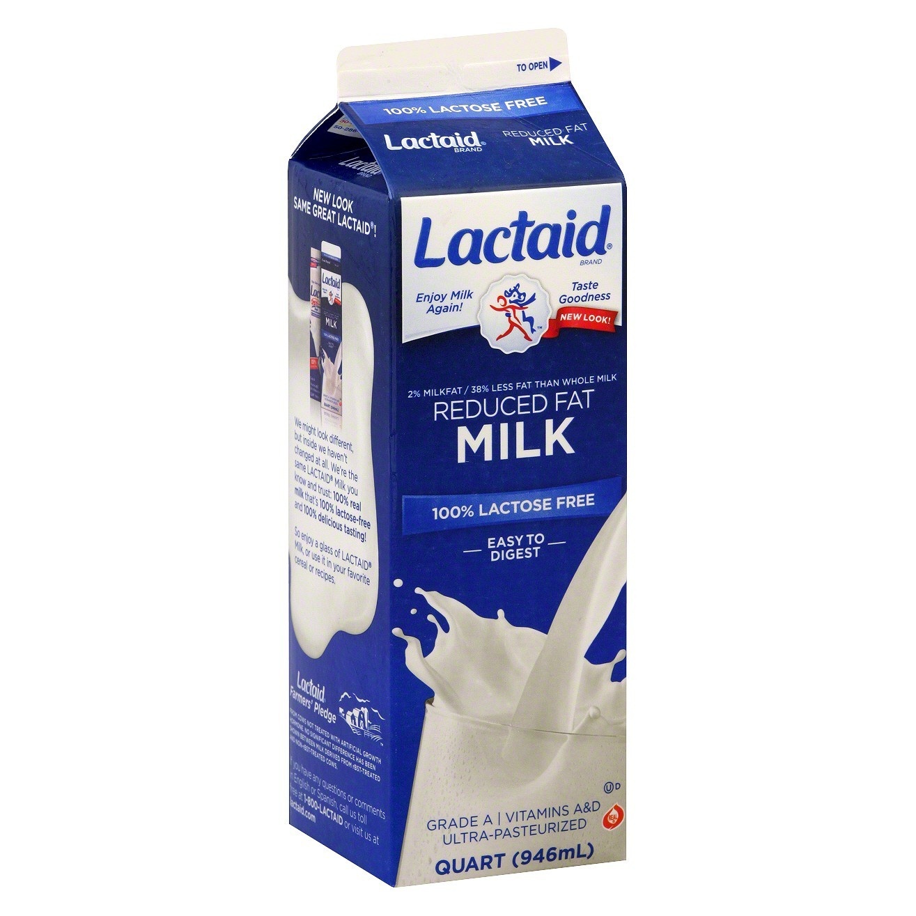 slide 1 of 1, Lactaid Lactose Free 2% Reduced Fat Milk, 1 qt