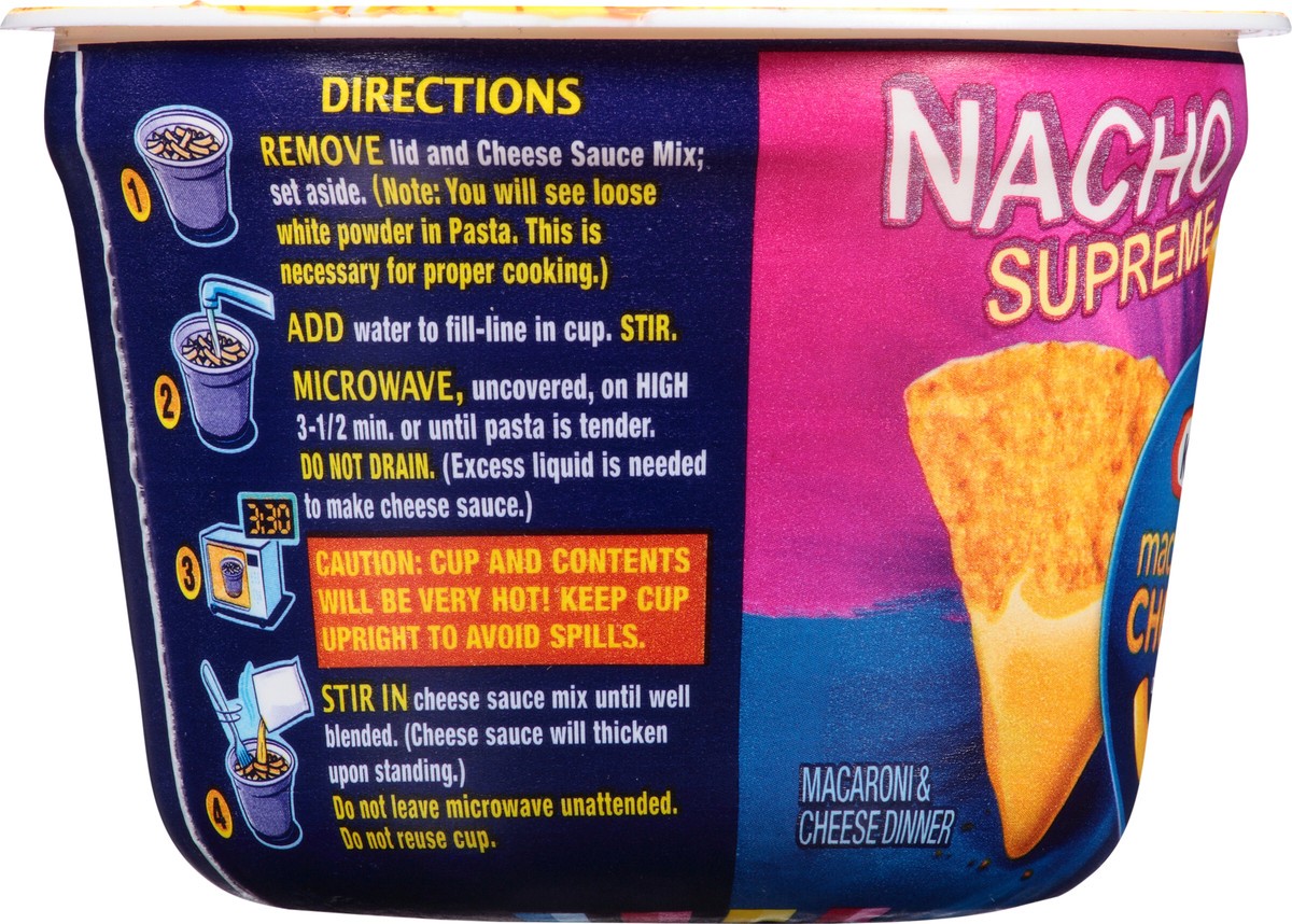 slide 7 of 11, Kraft Easy Mac Nacho Supreme Macaroni & Cheese Dinner 2.05 oz Microwavable Tub, 2.05 oz