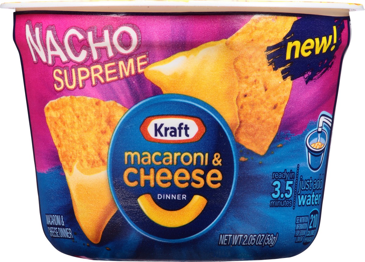 slide 11 of 11, Kraft Easy Mac Nacho Supreme Macaroni & Cheese Dinner 2.05 oz Microwavable Tub, 2.05 oz