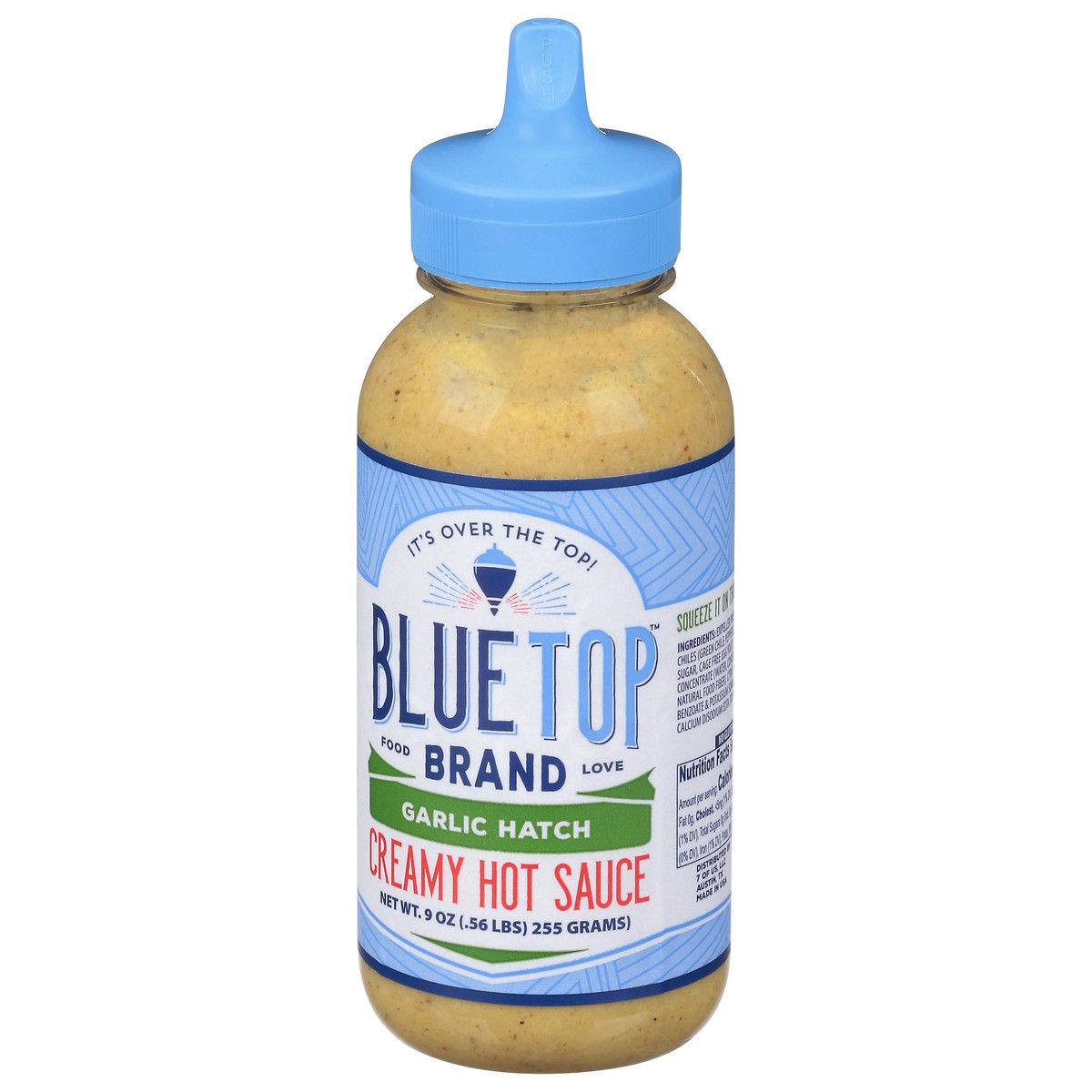 slide 6 of 11, Blue Top Brand Creamy Garlic Hatch Hot Sauce 9 oz, 9 oz