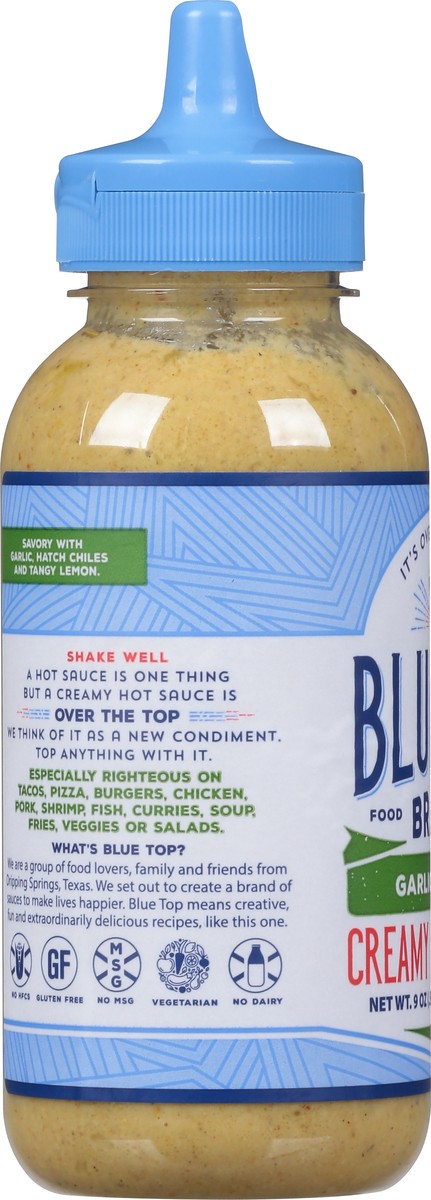 slide 8 of 11, Blue Top Brand Creamy Garlic Hatch Hot Sauce 9 oz, 9 oz