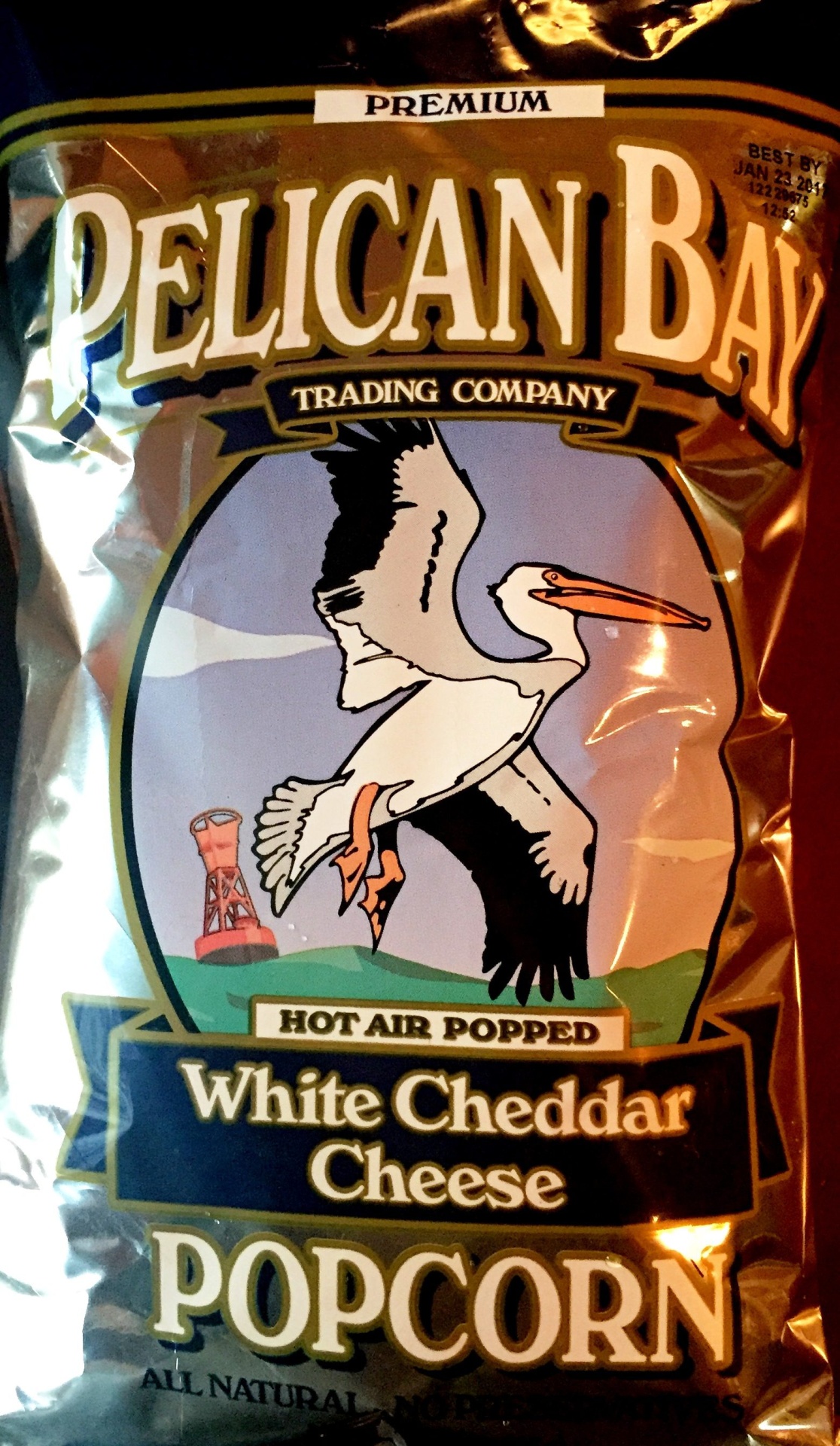 slide 1 of 1, Pelican Bay White Cheddar Popcorn, 7 oz