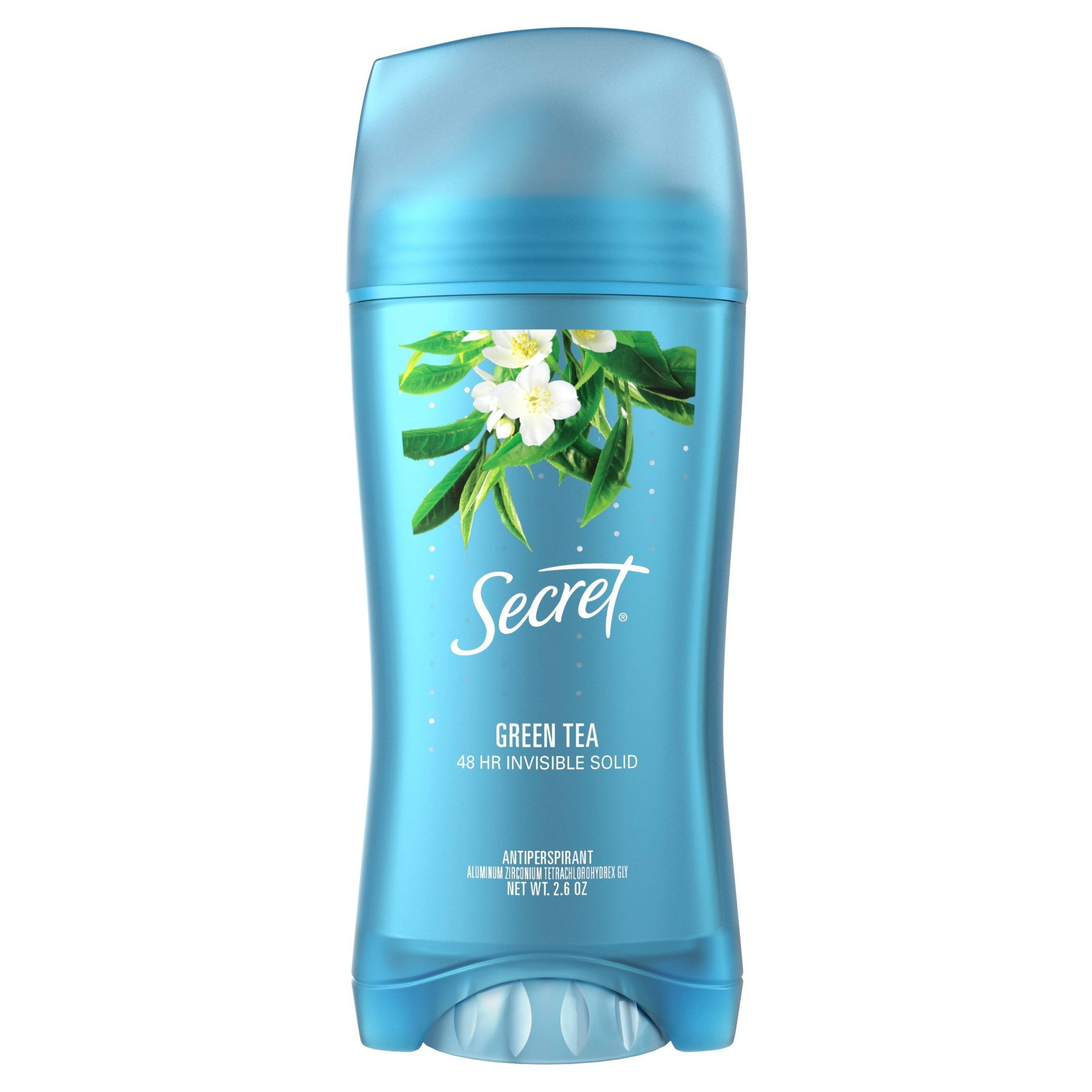 slide 1 of 1, Secret Invisible Solid Antiperspirant And Deodorant, Green Tea Scent, 2.6 oz