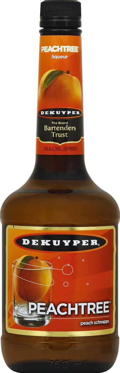 slide 2 of 3, DeKuyper Peachtree Peach Schnapps Liqueur 750 ml, 750 ml